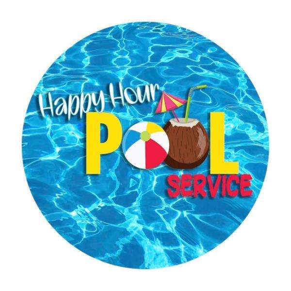 Happy Hour Pool Service Logo
