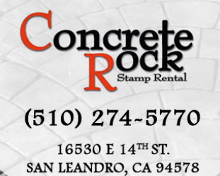 Concrete Rock Stamp Rental Logo