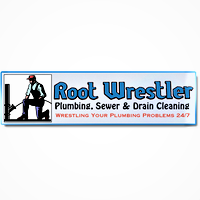 Root Wrestler Sewer & Drain Cleaning Logo