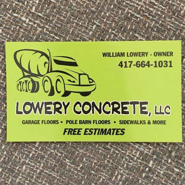Lowery Concrete LLC Logo
