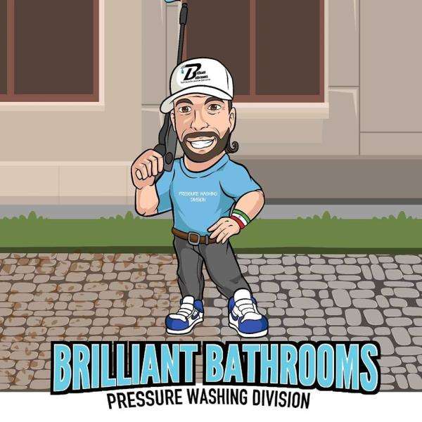 Brilliant Bathrooms & Pressure Washing Logo