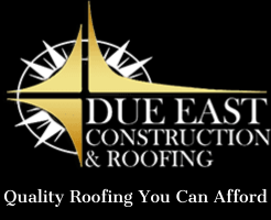 Due East Construction & Roofing Logo