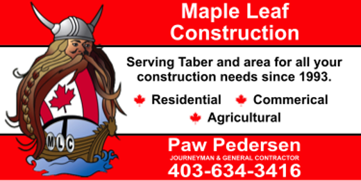 Maple Leaf Construction Taber Logo