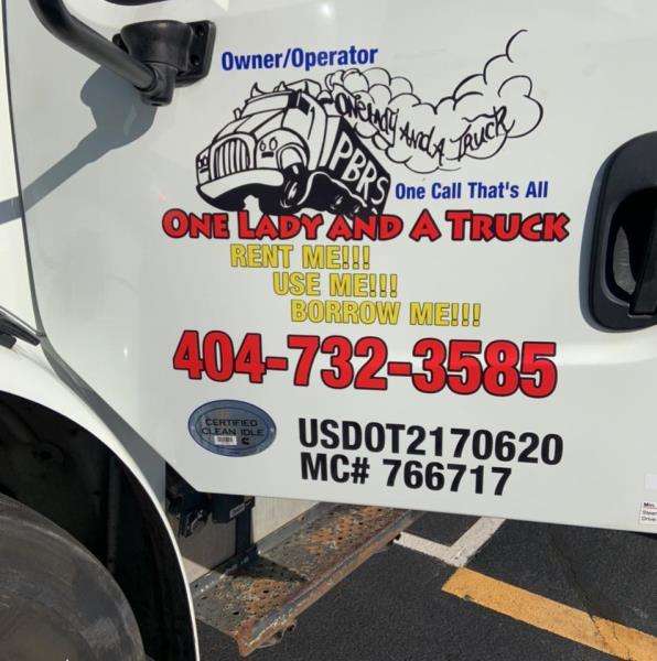 One Lady And A Truck Corp Logo