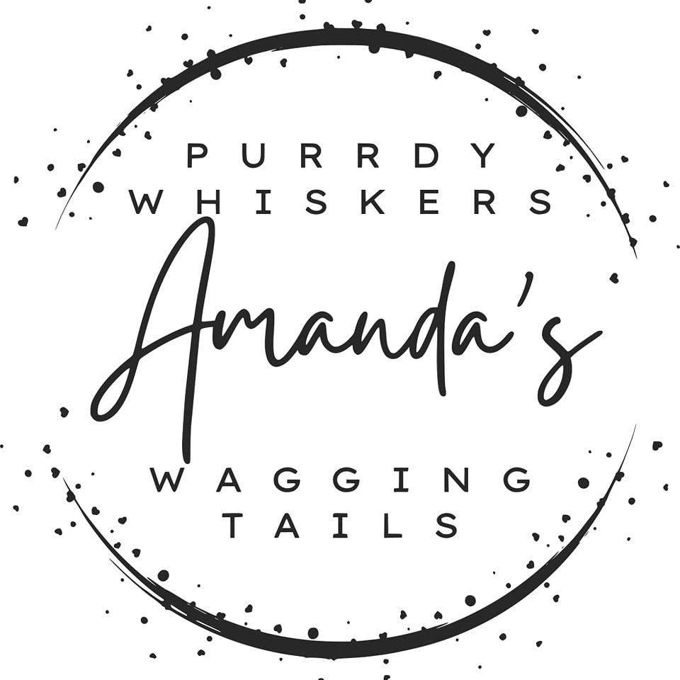 Amanda's Purrdy Whiskers and Wagging Tails Logo