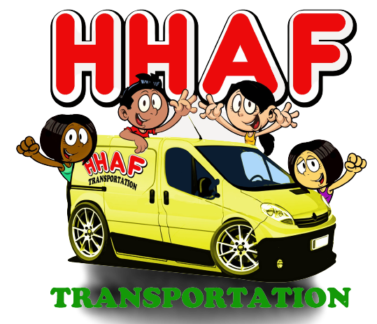 Happy Hands & Feet Kidz Transportation Logo