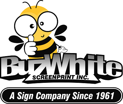 Buz White Screenprint Inc Logo