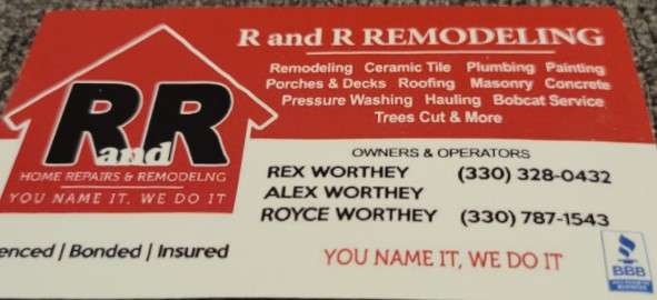 R & R Remodeling Logo