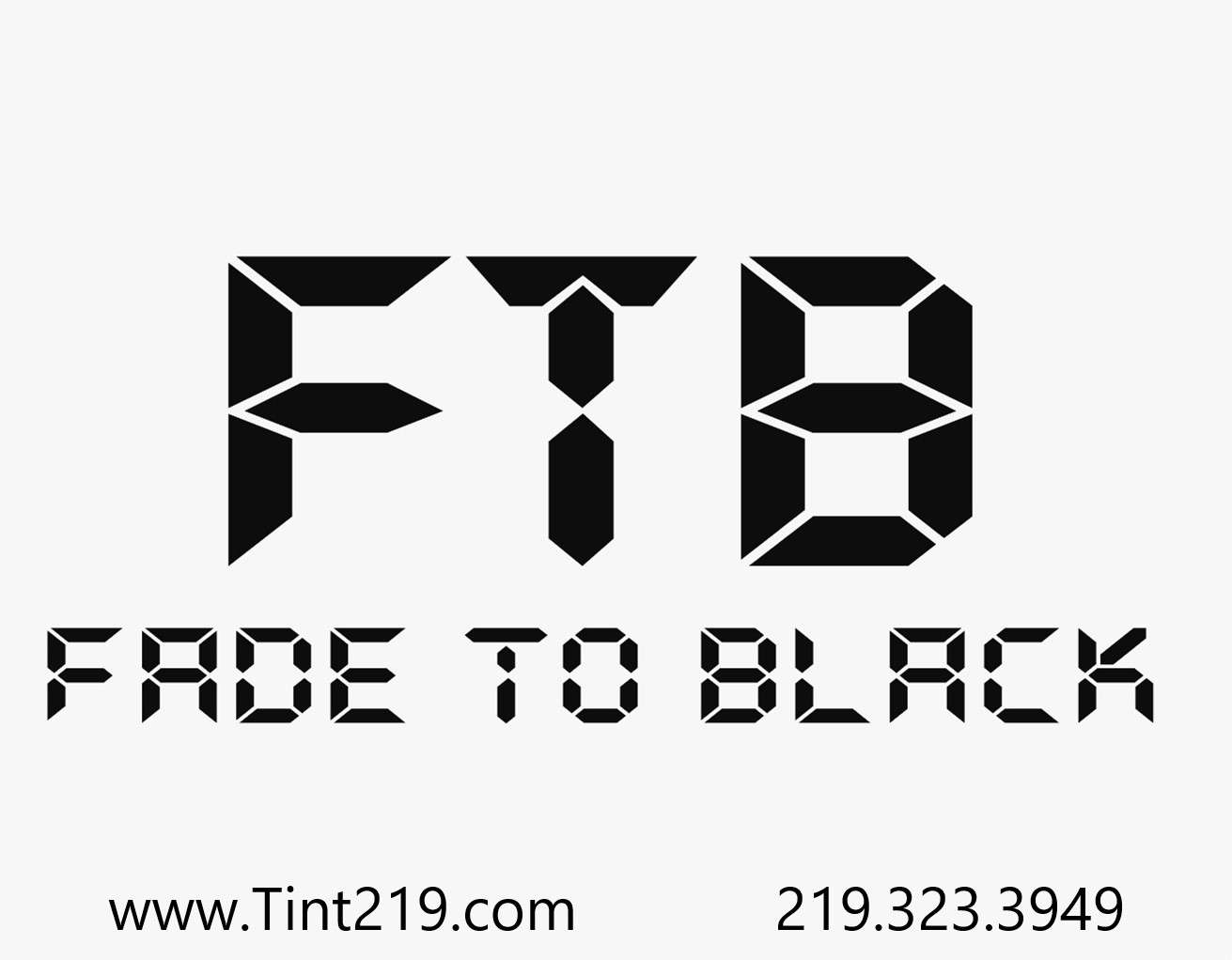 Fade To Black Tint & Customs Logo