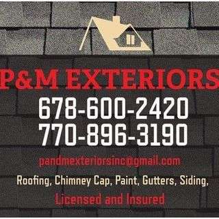 P & M Exteriors, Inc. Logo