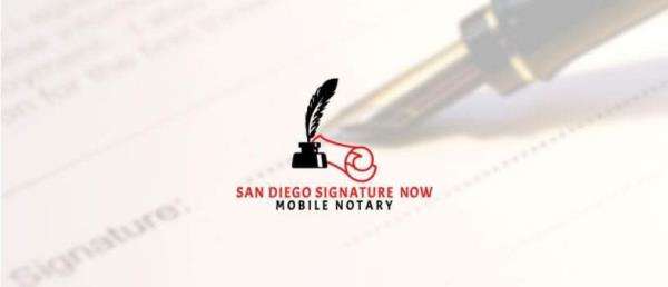 San Diego Signature Now Mobile Notary Logo