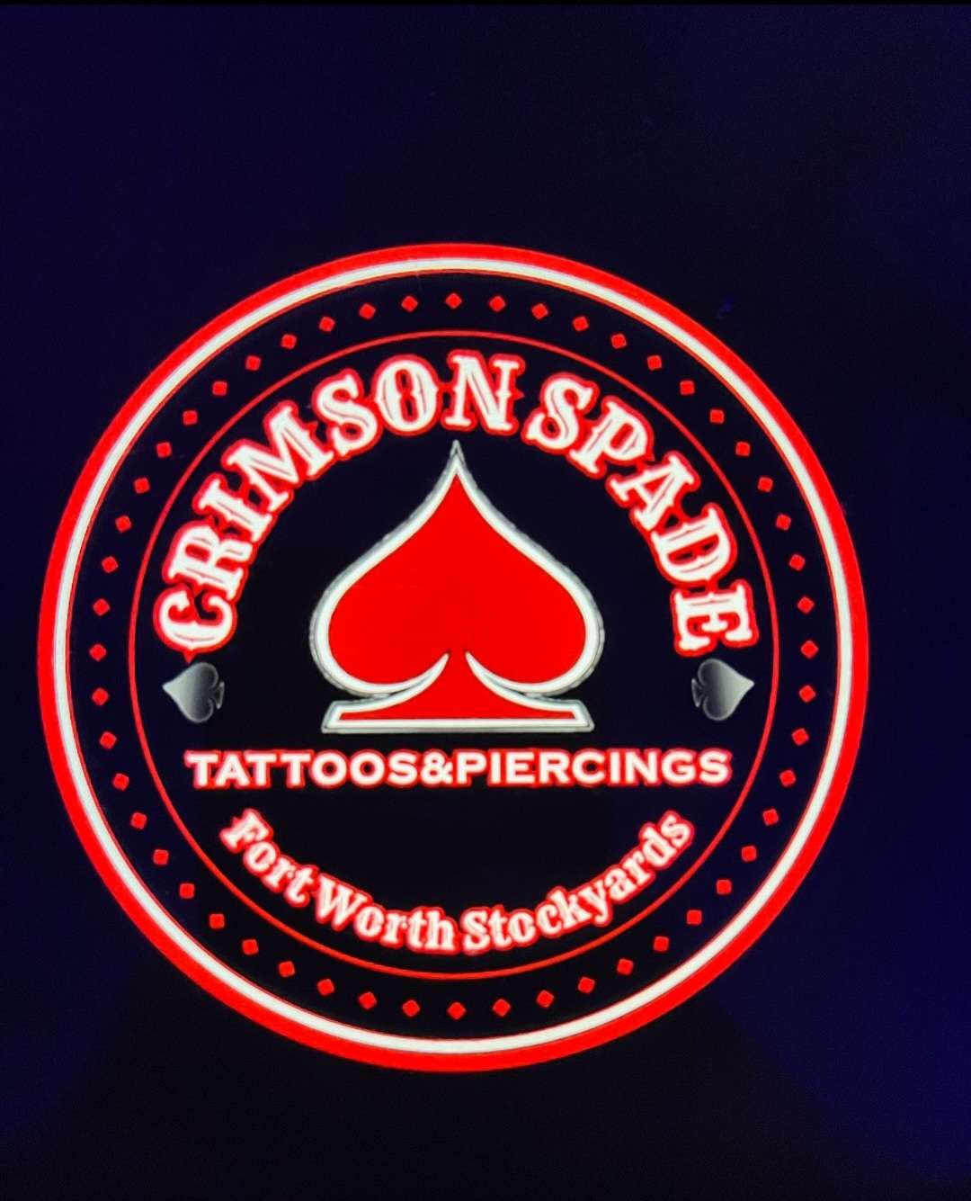 Crimson Spade Tattoo Logo
