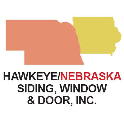 Hawkeye/Nebraska Roofing, Siding, Window & Door Logo
