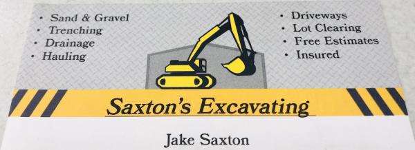 Saxton’s Excavating, LLC. Logo