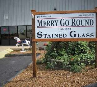 Merry Go Round Stained Glass Center Logo