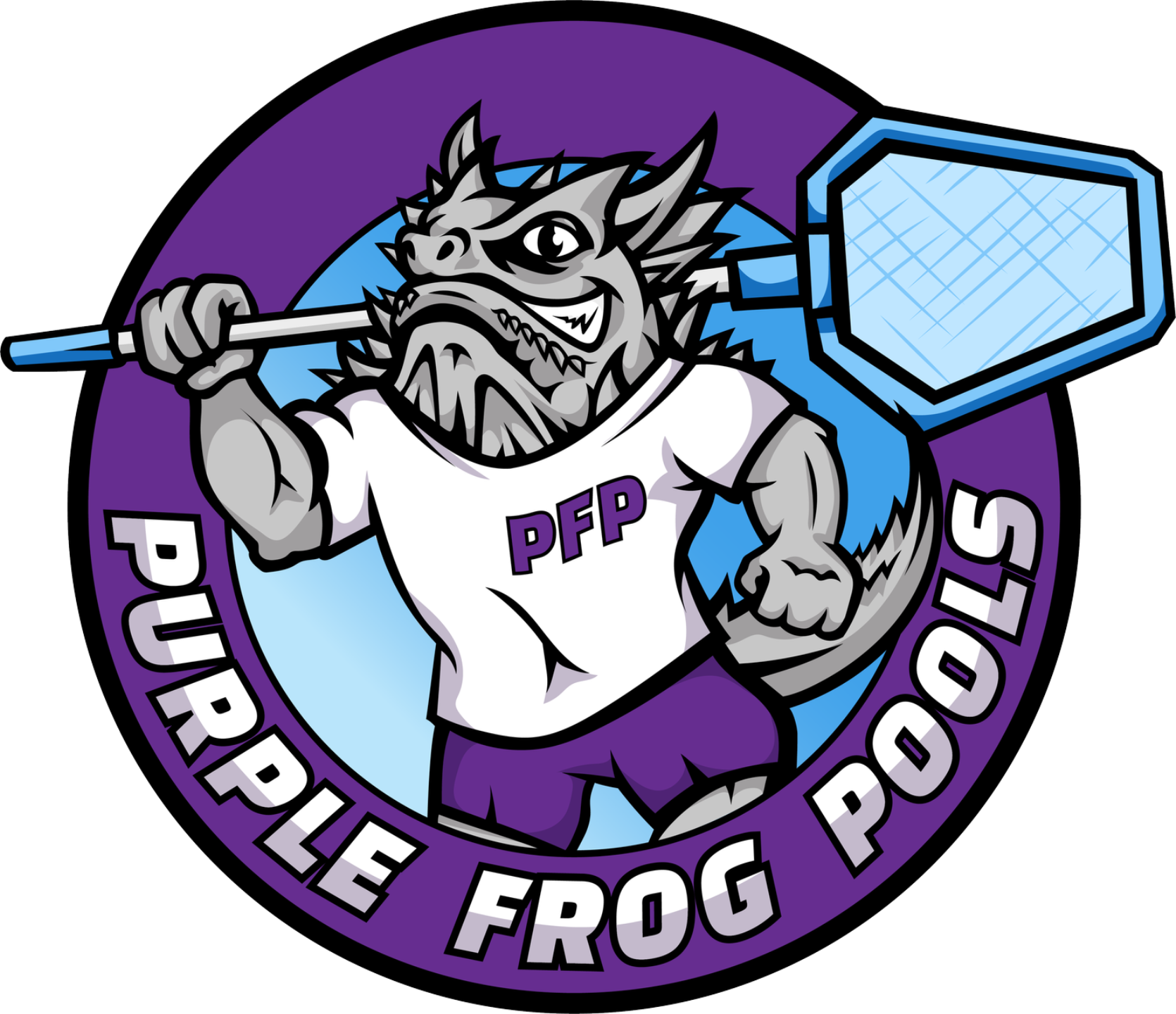 Purple Frog Pools, LLC  Logo