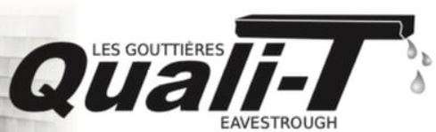 Les Gouttières Quali-T Eavestrough Logo