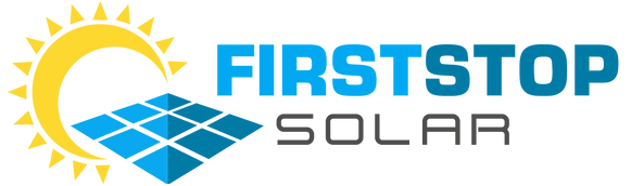 First Stop Roofing and Solar	 Logo