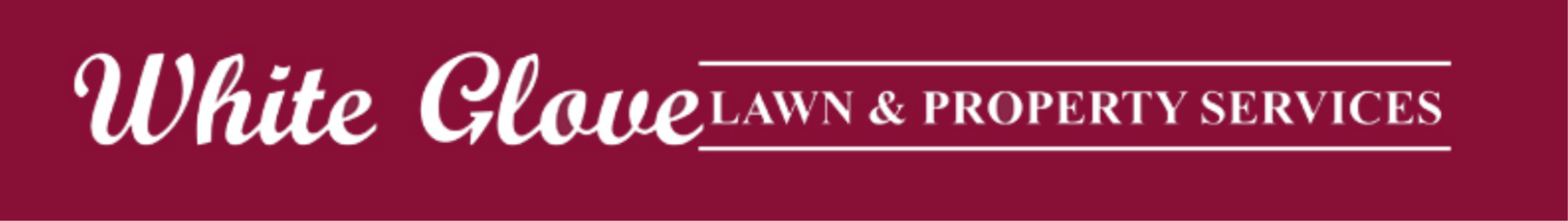 White Glove Lawn & Property Services Logo