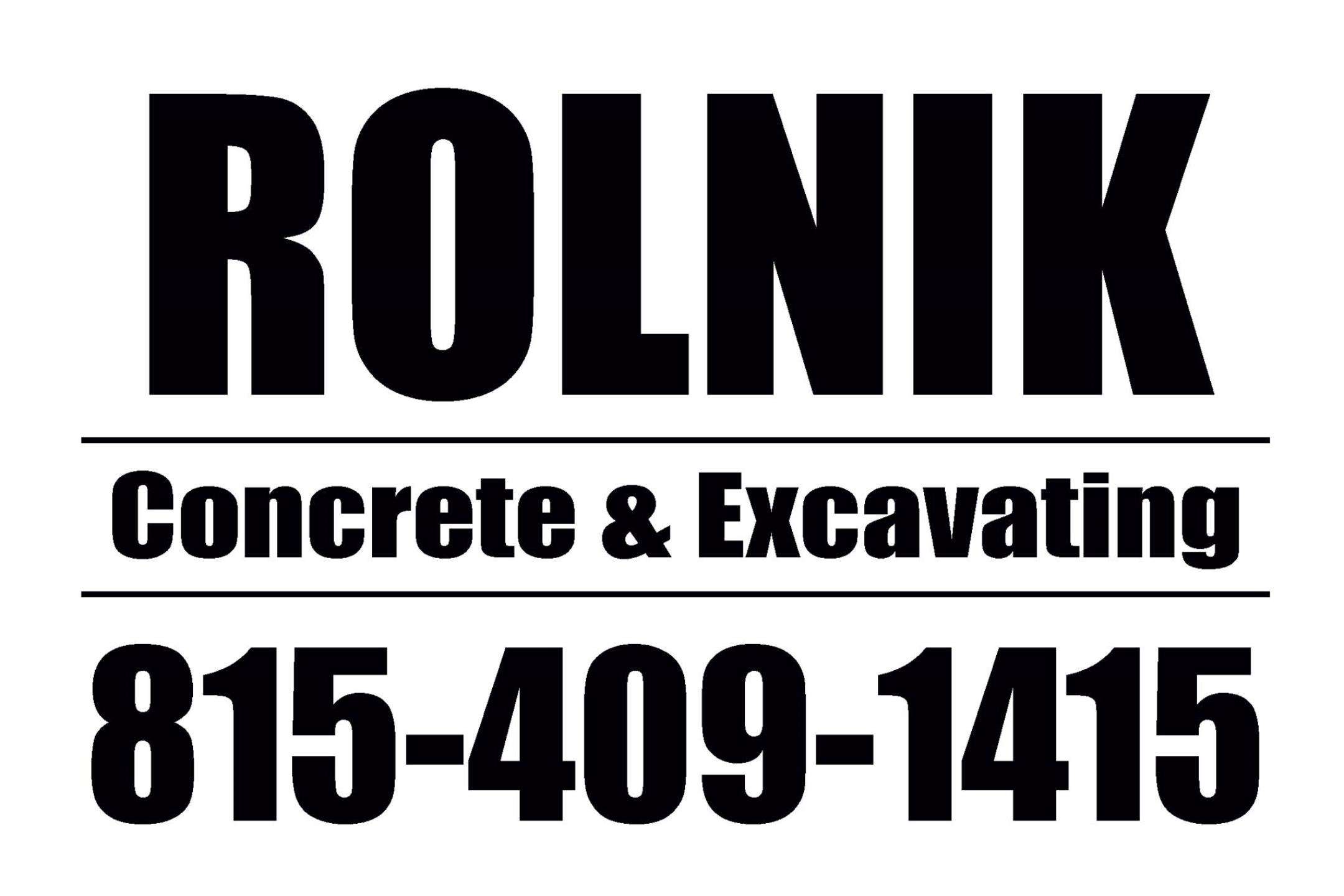 Rolnik Concrete & Excavating  Logo