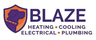 Blaze: Heating, Cooling, Electrical & Plumbing Logo