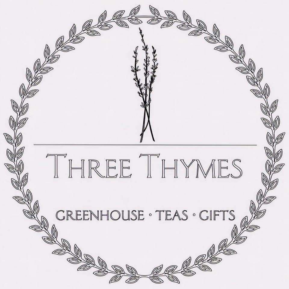 Three Thymes Greenhouse Teas and Gifts Logo