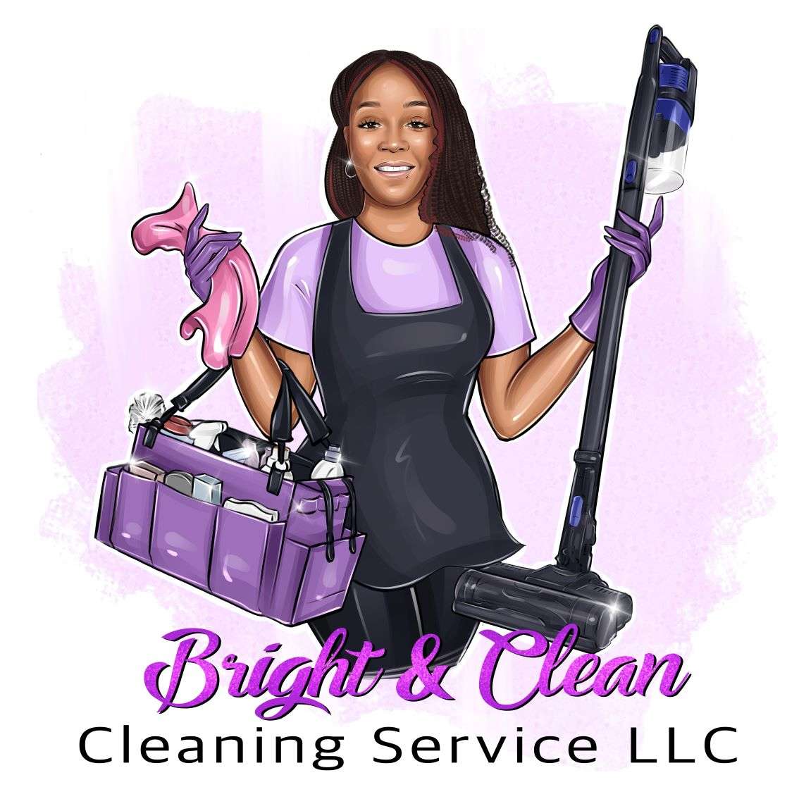 Bright & Clean Service Logo