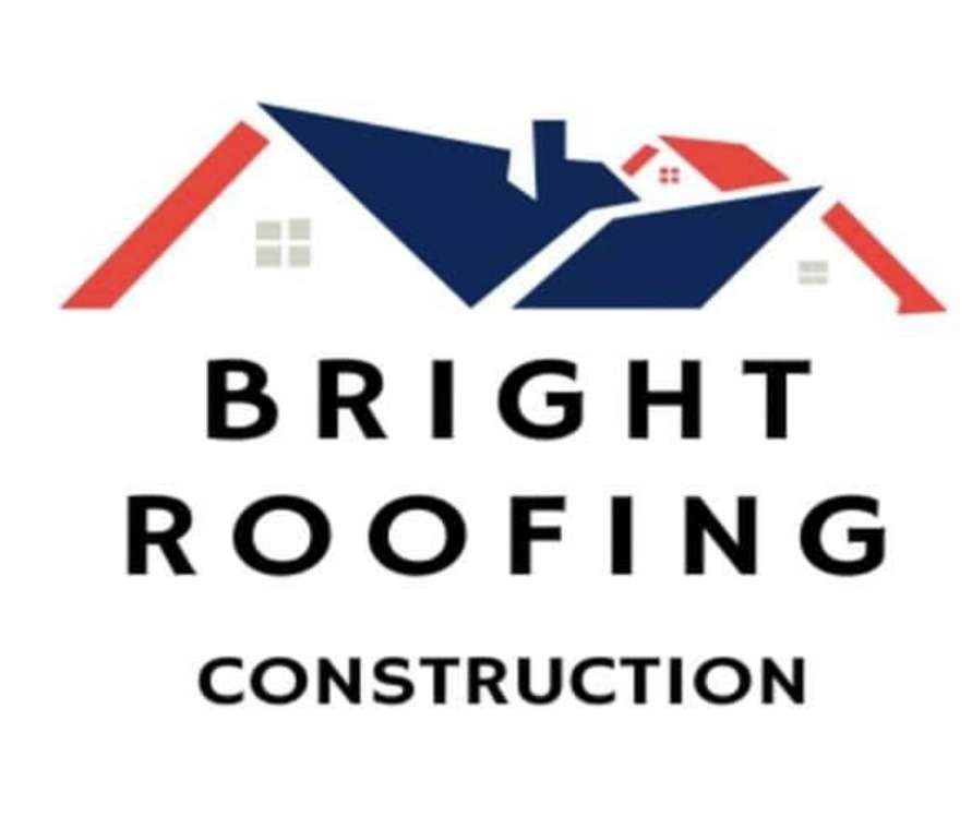 Bright Roofing Construction Logo