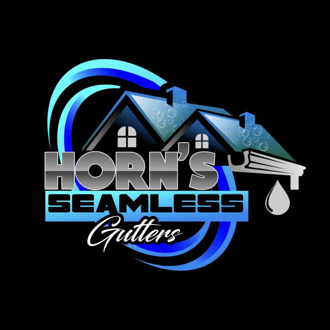 Horns Seamless Gutters and Leaf Guards, LLC. Logo