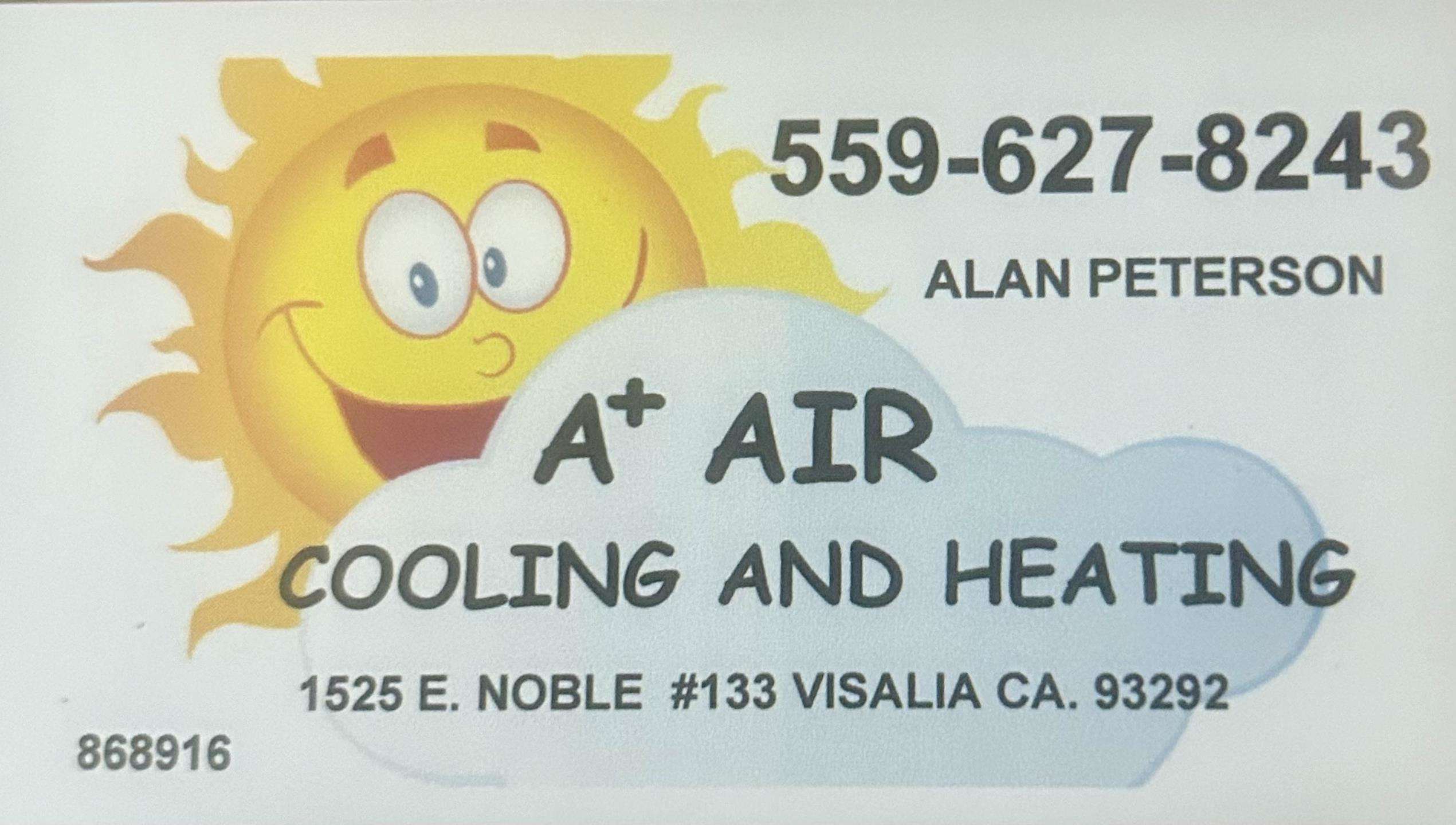 A + Air Cooling & Heating Logo