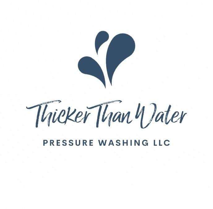 Thicker Than Water Pressure Washing Logo