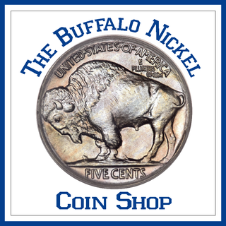 The Buffalo Nickel Coin Shop Logo