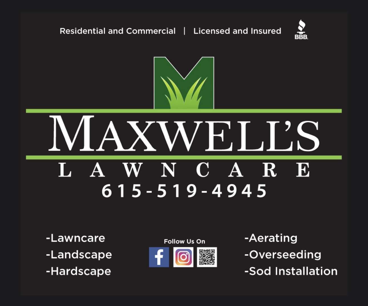 Maxwell's Lawncare Logo