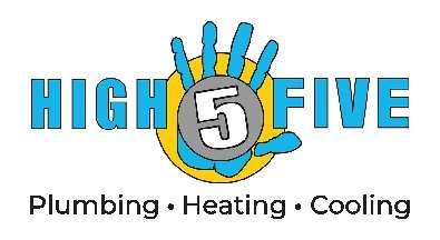 High 5 Plumbing, Heating & Cooling Logo