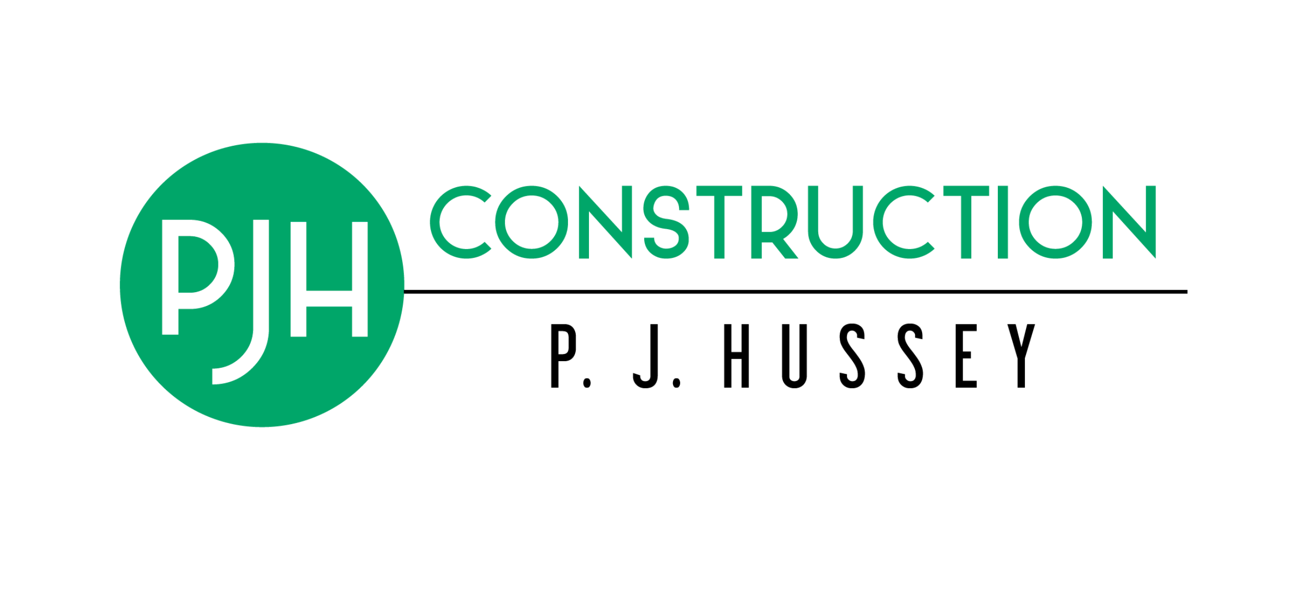 P. J. Hussey Construction Logo