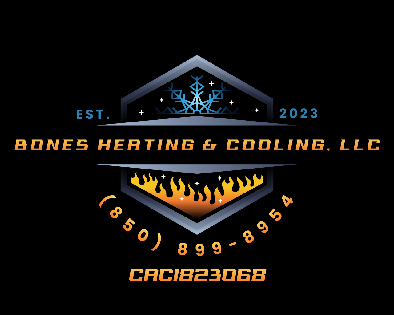 Bones Heating & Cooling, LLC Logo