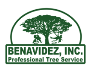 Benavidez, Inc. Professional Tree Service Logo