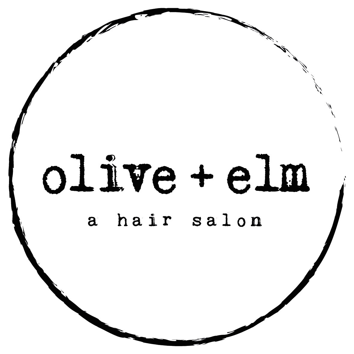 olive + elm hair salon Logo