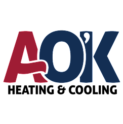 A-O'K Heating and Cooling Logo