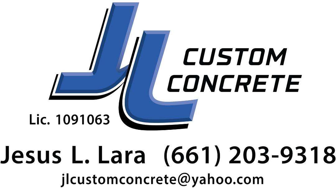 J L Custom Concrete Logo