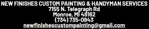 New Finishes Custom Painting & Handyman Services Logo