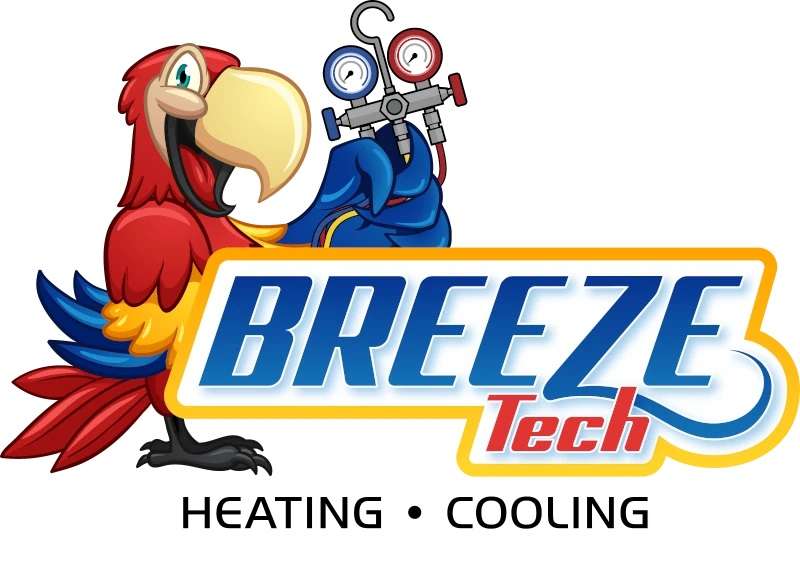 BreezeTech Heating and Cooling Logo