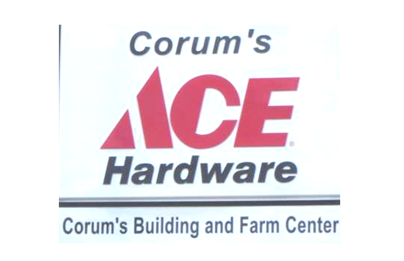 Corum's Ace Hardware Building Supply Logo