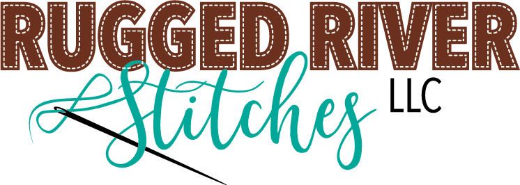 Rugged River Stitches Logo