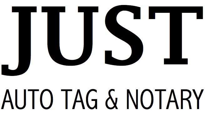 Just Auto Tag & Notary Logo