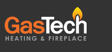 GasTech Heating & Fireplace Logo