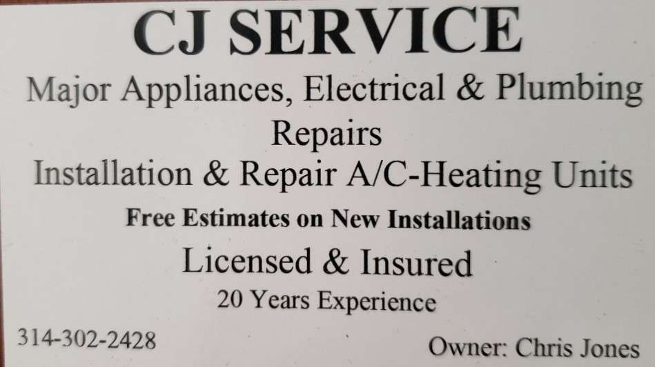CJ Service Heating and Cooling Logo