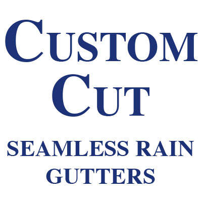 Custom Cut Seamless Rain Gutters Logo