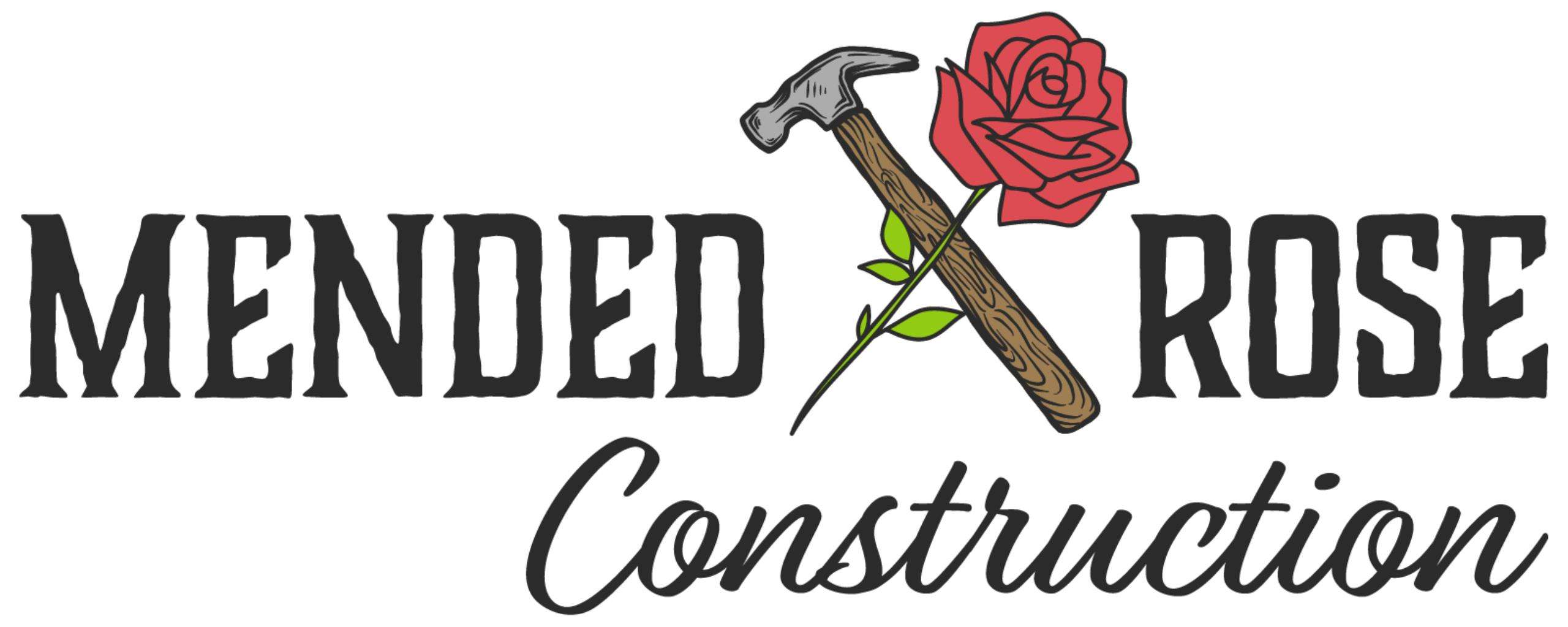 Mended Rose Construction  Logo
