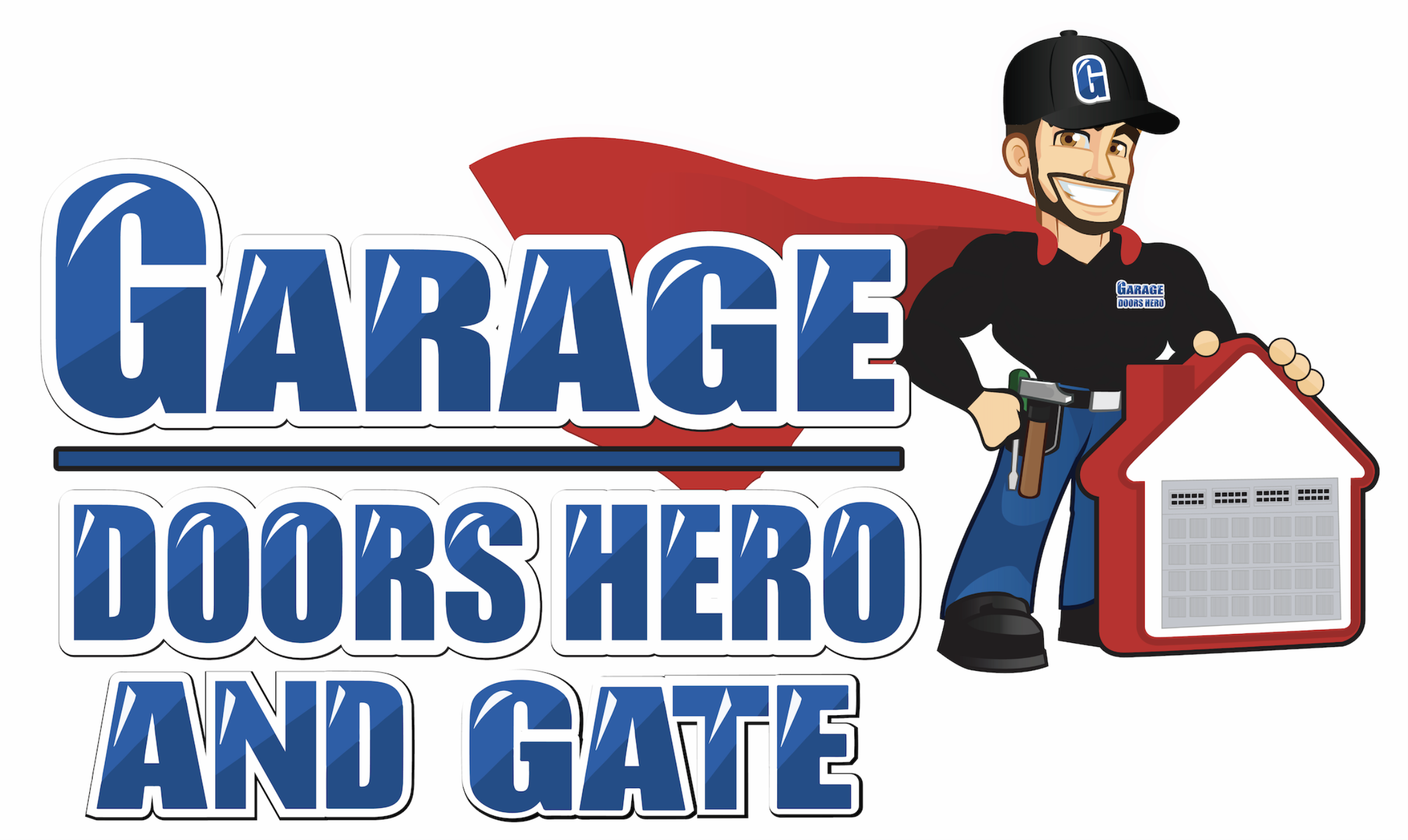 Garage Doors Hero and Gate Logo